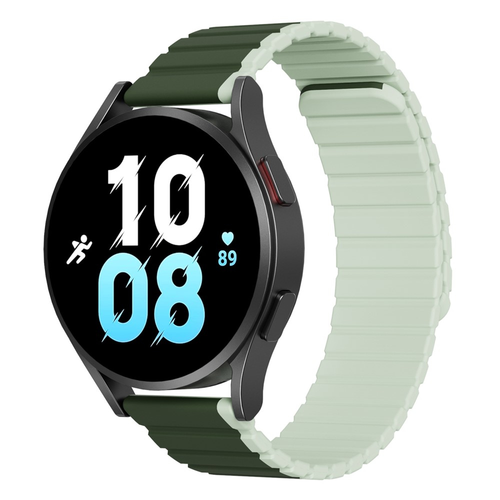 Samsung Galaxy Watch 3 (45mm) Magnet Silikon Armband (Gelenkumfang: 175-235mm) - Grün