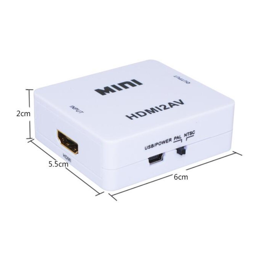 HDMI 1080P auf Cinch RCA CVBS AV Konverter Adapter für TV / PC / Sony PlayStation PS3 / DVD