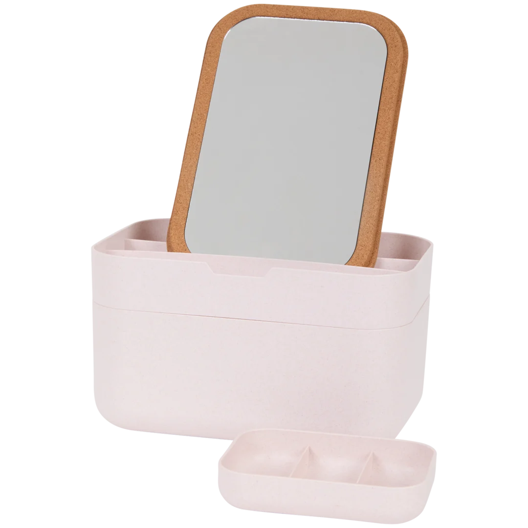 Make-up-organizer met spiegel 24 x 16 x 15 cm