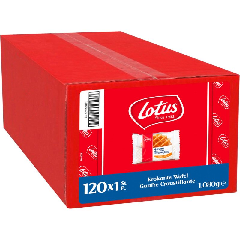 Gaufre croustillante Lotus - Carton de 120