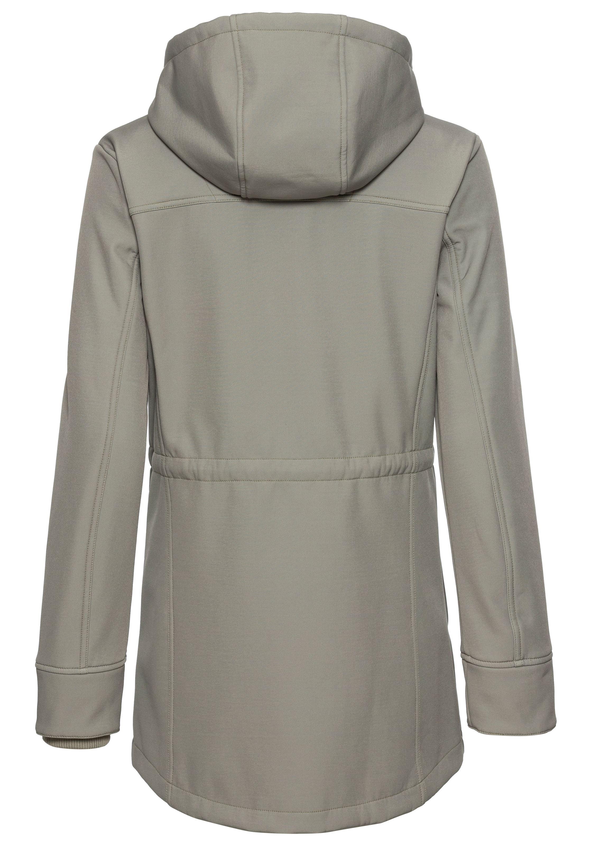 Vivance active Softshelljacke mit Kapuze mit Kordelzug an der Taille