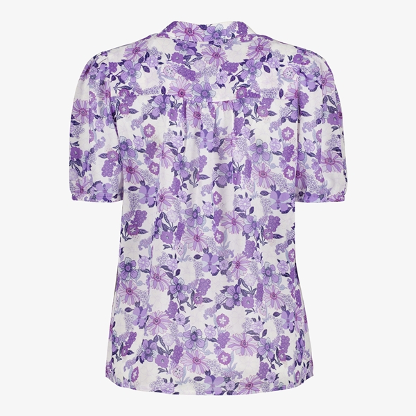 TwoDay dames blouse met korte mouw paars