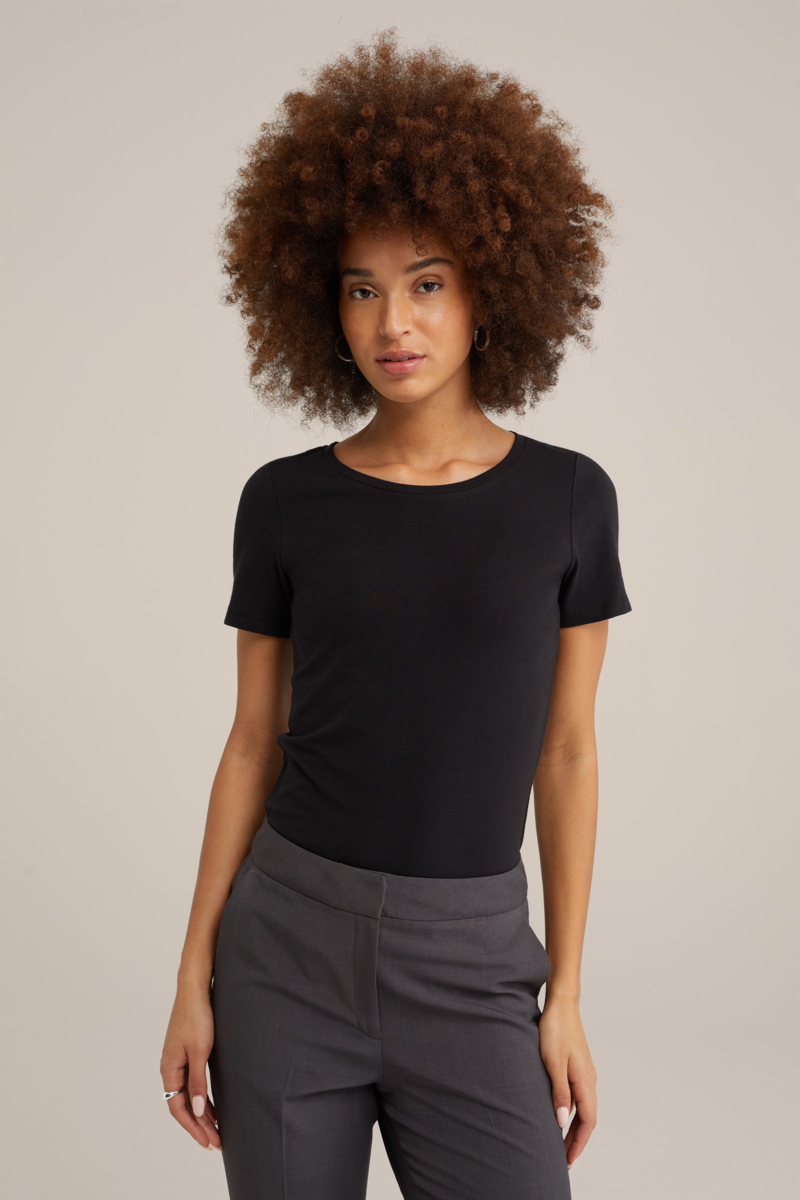 T-shirt WE Fashion Zwart