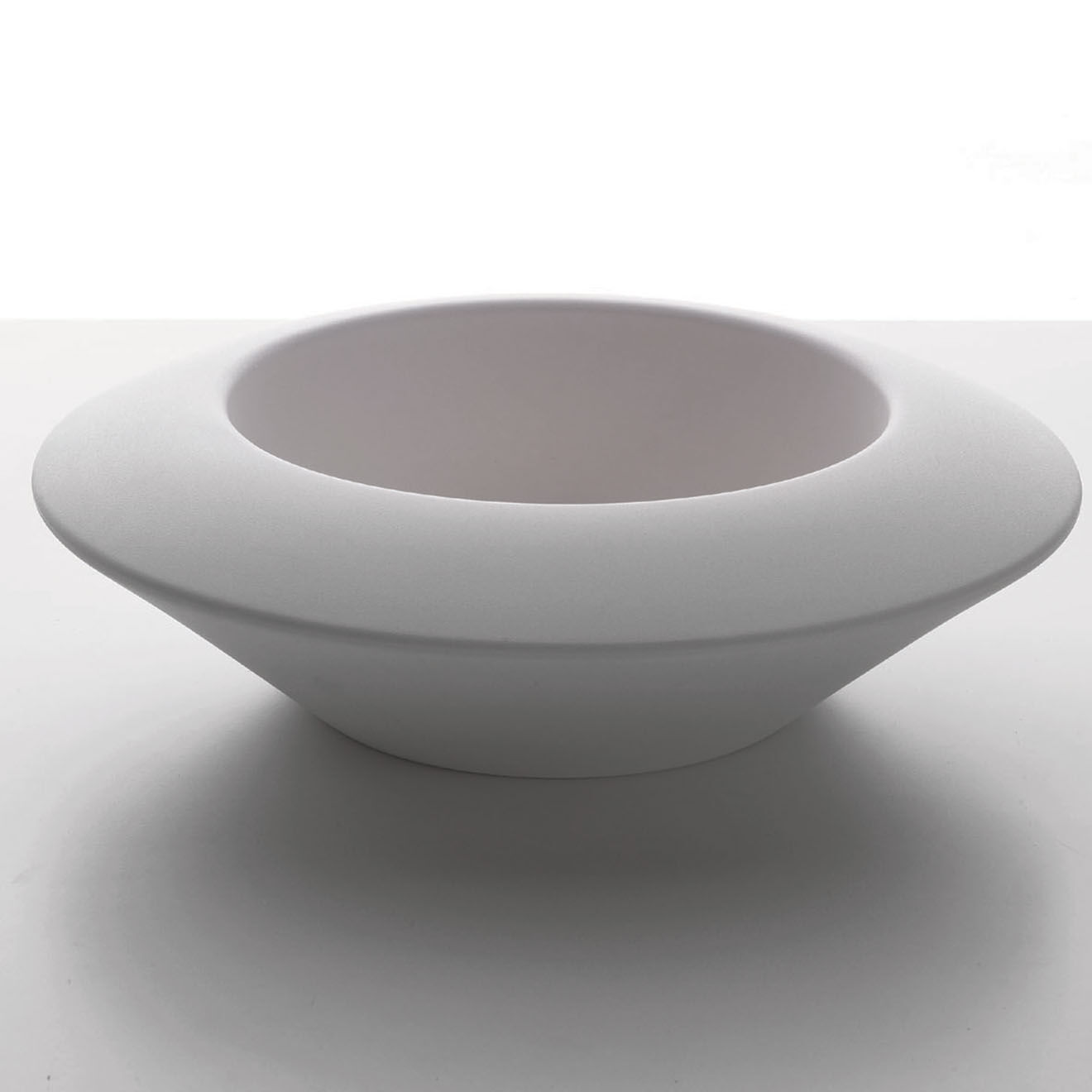 Serralunga Pot en orbite design par alberto meda blanc - D.68x20 cm
