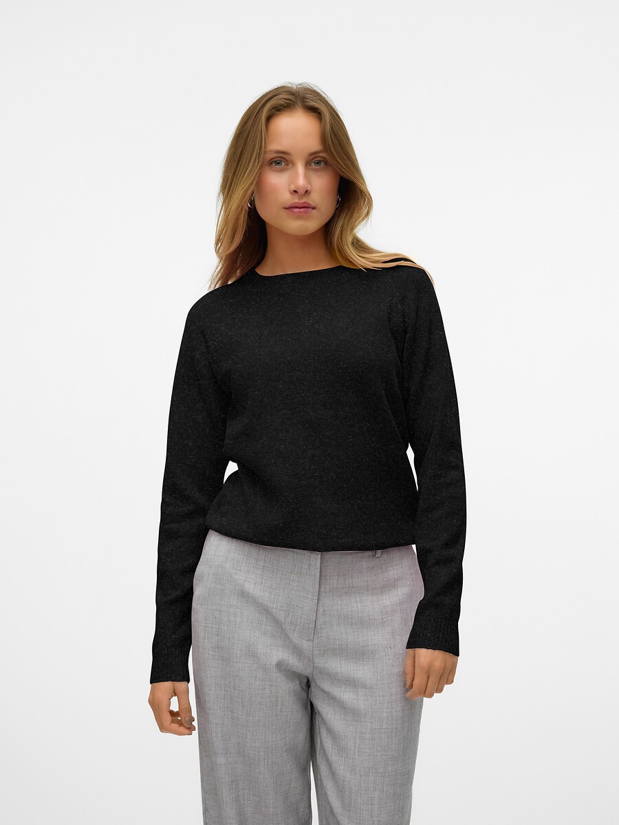 VERO MODA<br>Suéter em tricô felpudo