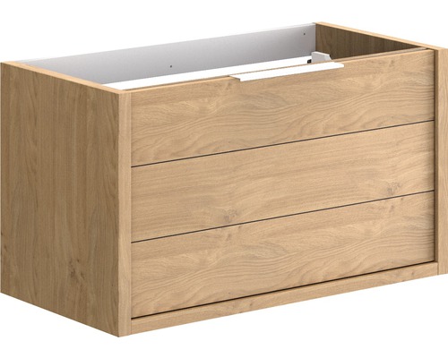 Wastafelmeubel Allibert Sorento BxHxD 80 x 47,2 cm x 46 cm Frontkleur eiken Kendal
