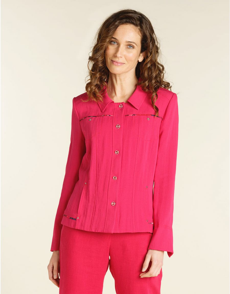 Veste chic rose fuchsia