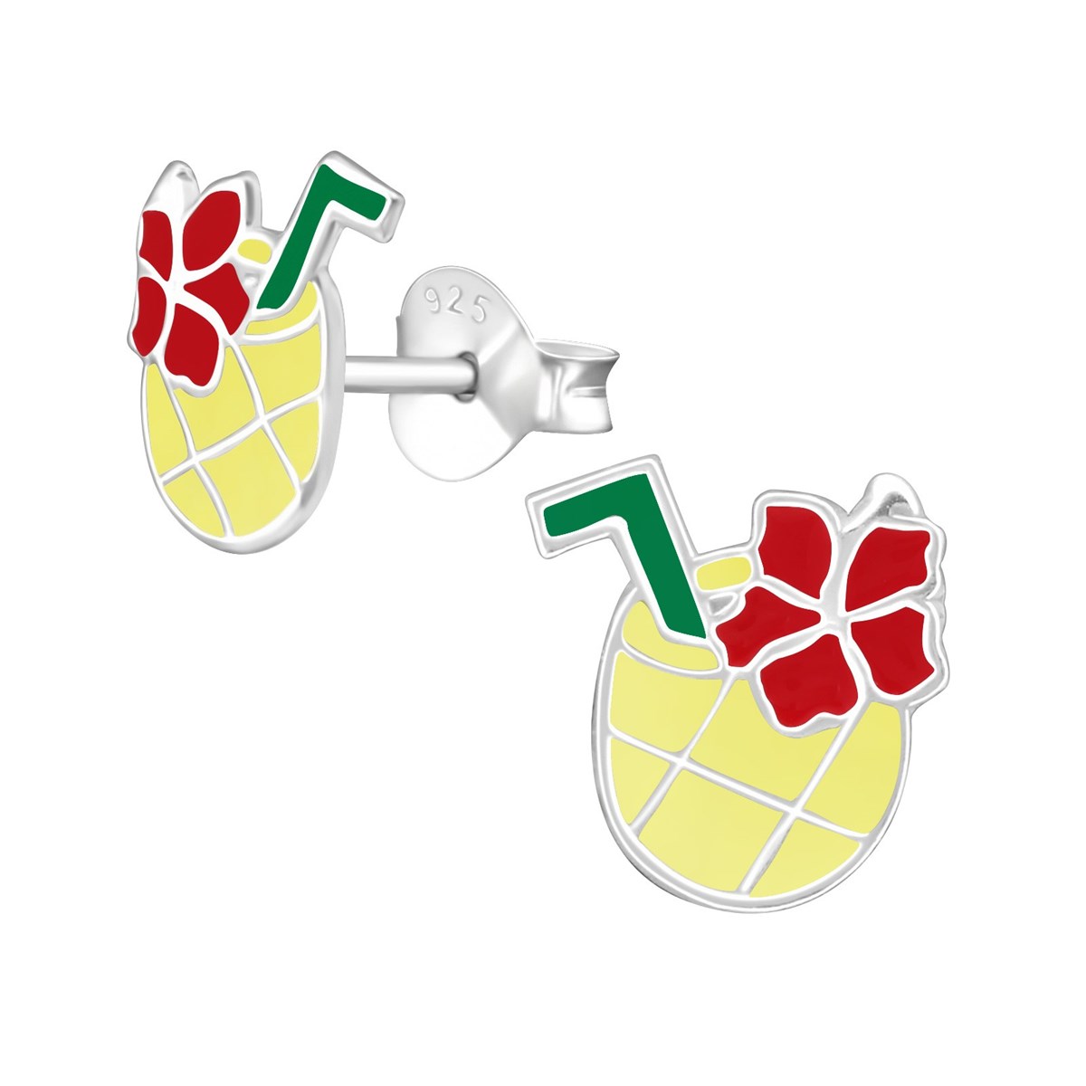 Boucle d'oreille cocktail en argent 925/1000