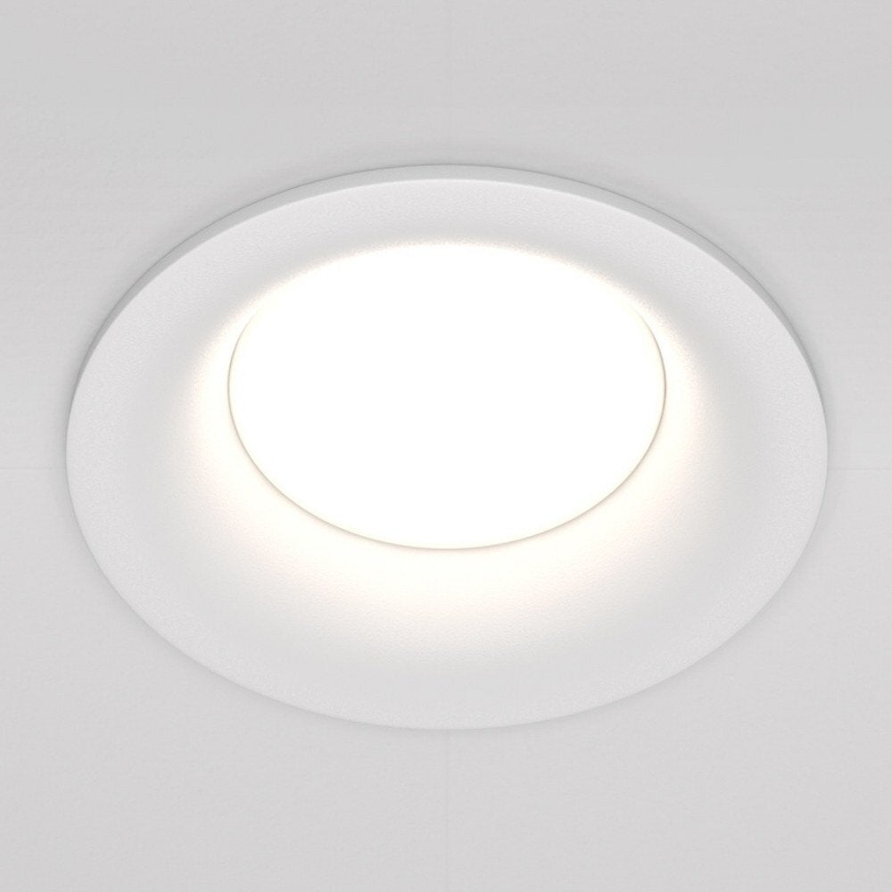 Slanke inbouw plafondspot in wit GU10