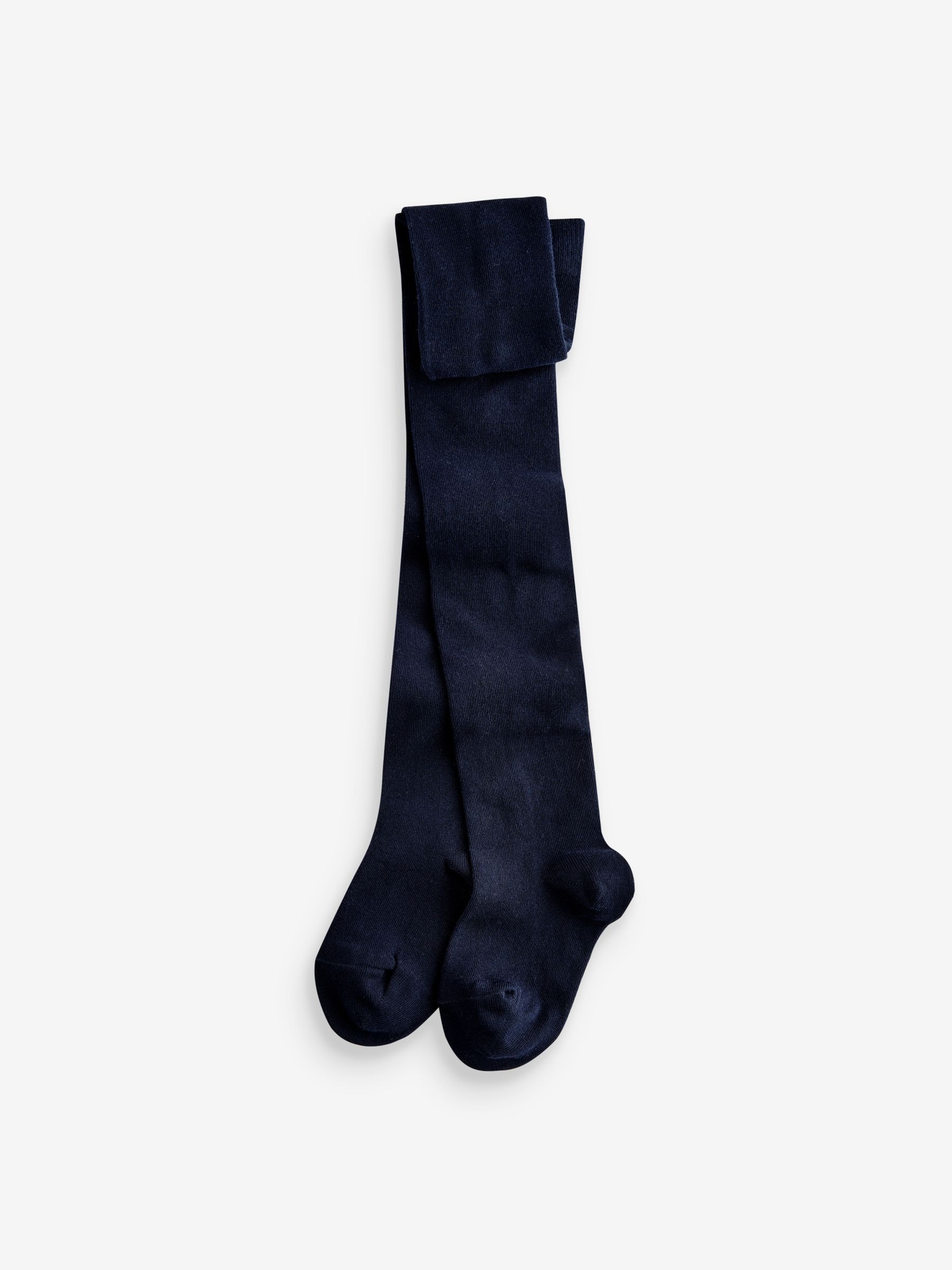 Rood, marineblauw en crème - Set van 3 katoenrijke tights
