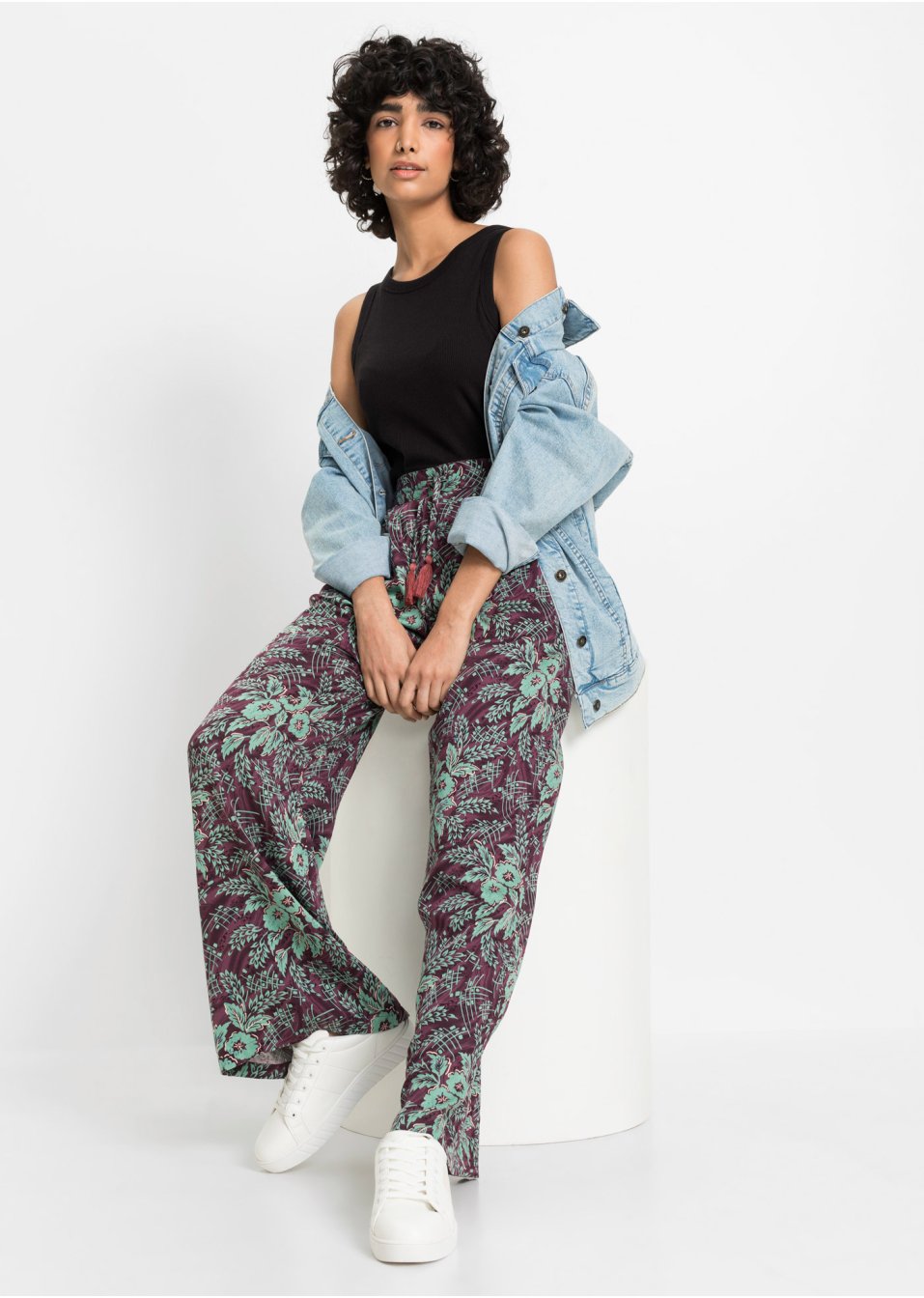 Pantalon à jambes larges