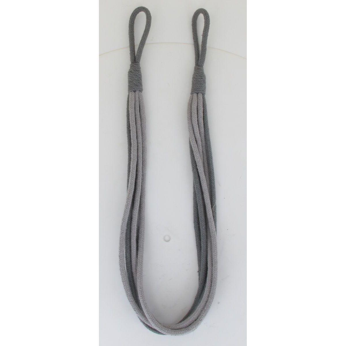 EMBRASSE TEXTILE QUEEN GRIS FONCE GRIS CLAIR