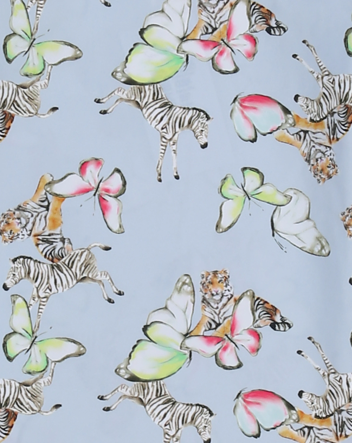 Langarm-Schwimmshirt ANIMALS in ballad blue