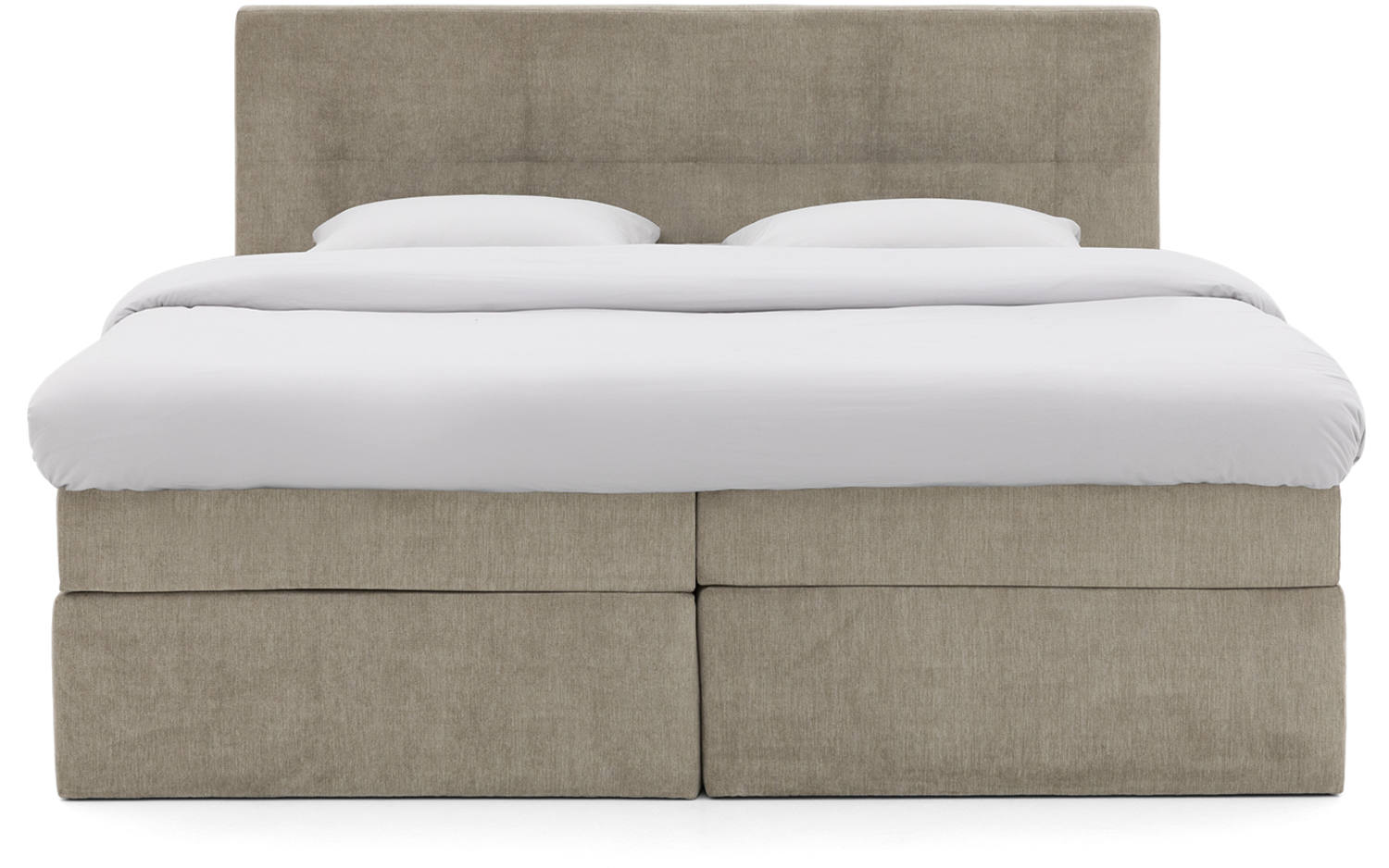 Goossens Boxspring Rud - bruin - 160 x 211 cm cm