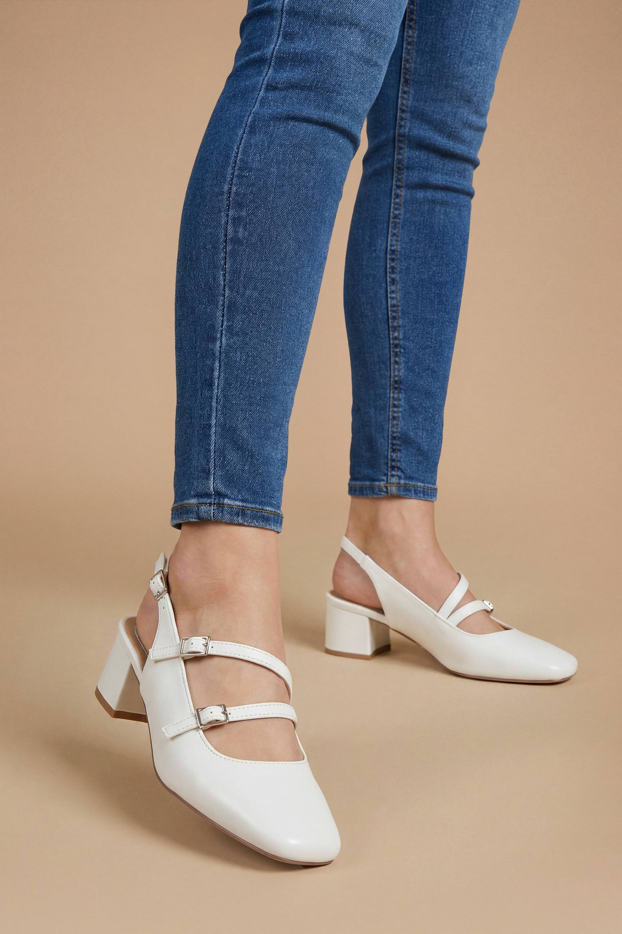 Oasis Ballerines Mary Jane À Bride Arrière Tara En Synthétiquecuir