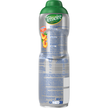 Teisseire Zero Suiker Perzik Siroop 60 cl