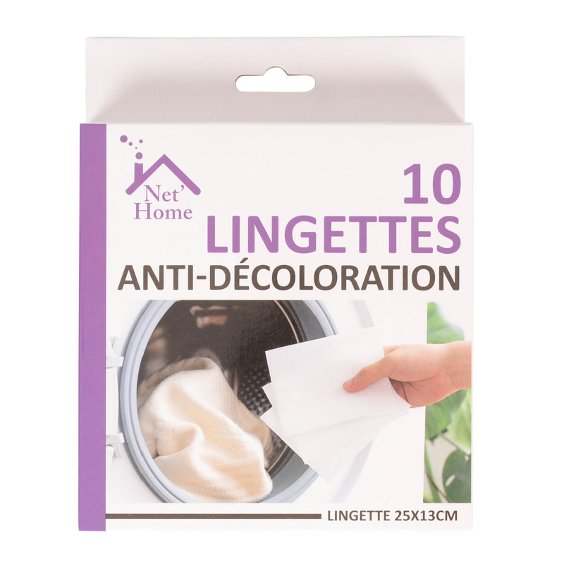 10 lingettes anti-décoloration