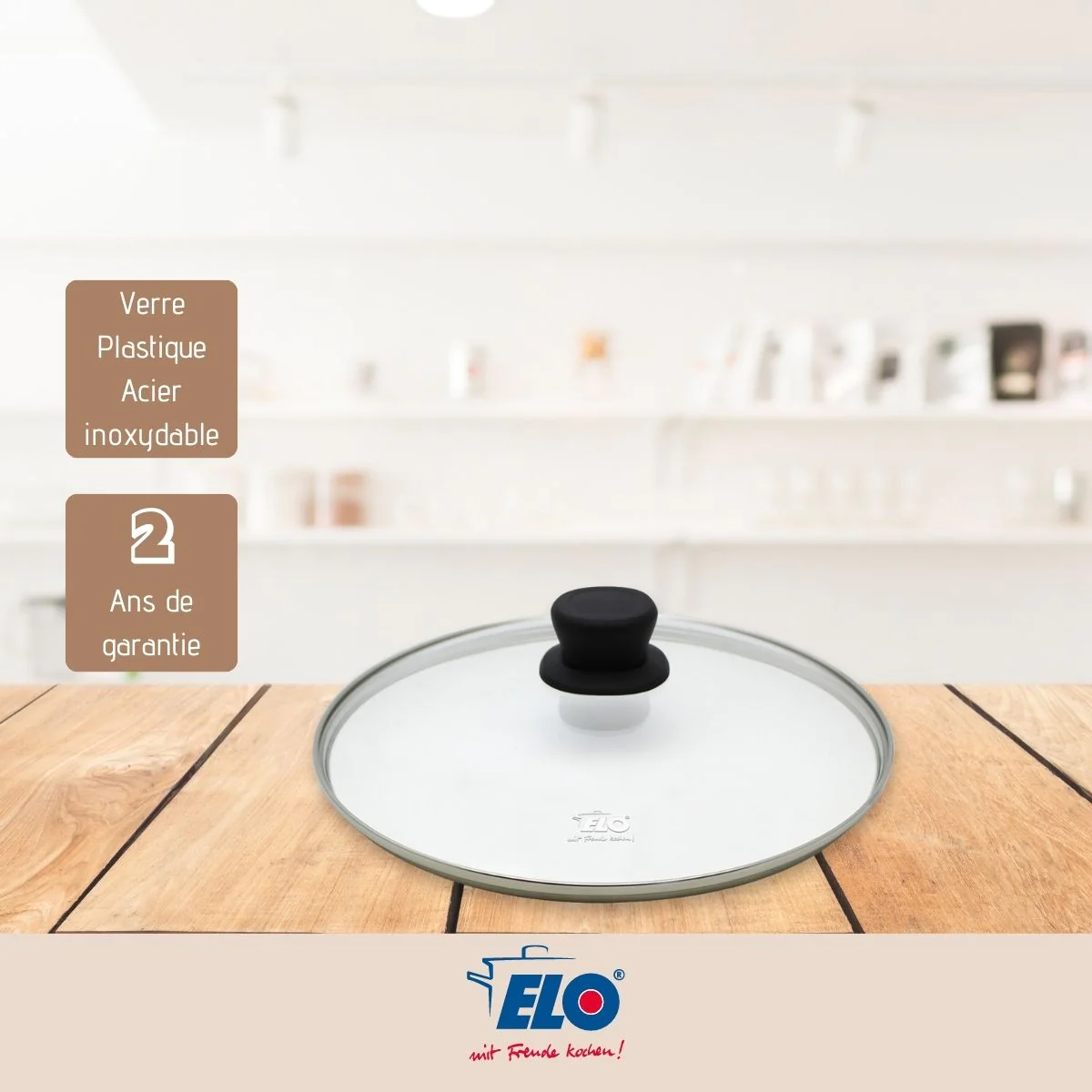 Couvercle de cuisson en verre 16 cm Elo