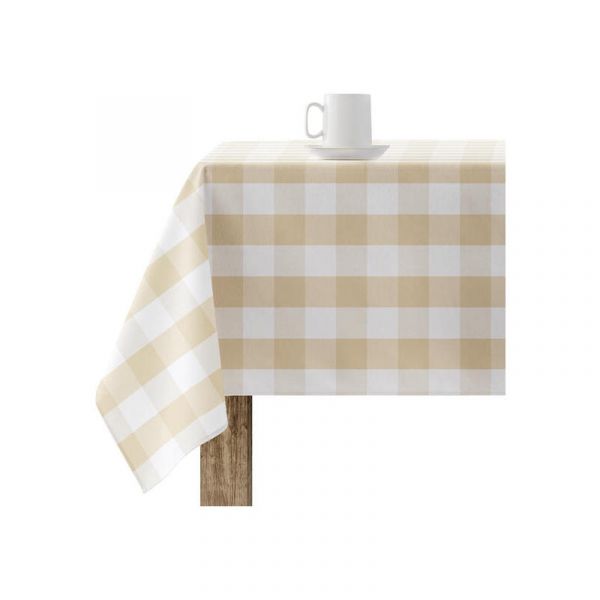 Muare Anti-stain Resin Tablecloth 0120103 300x139 Cm Beige