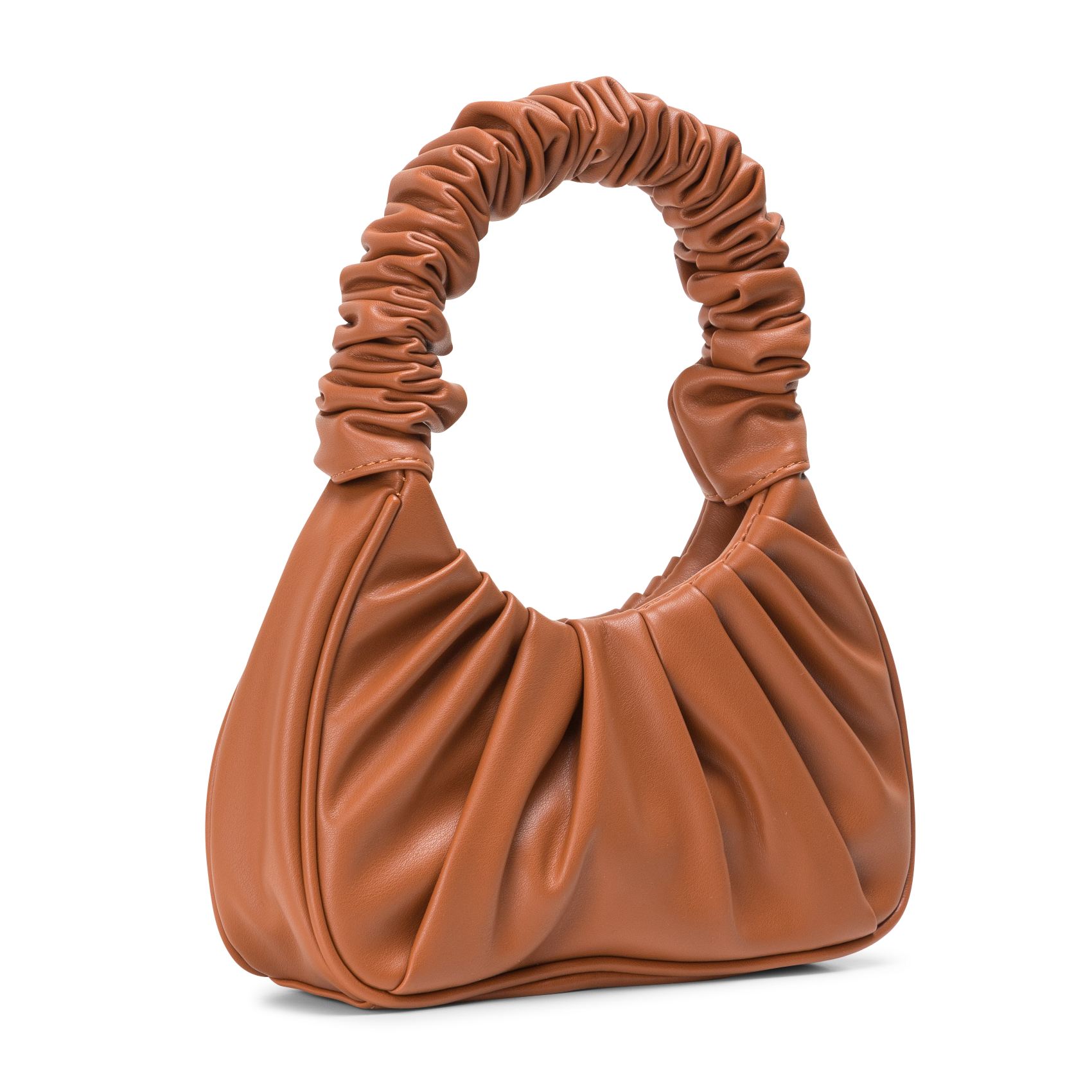 Sac à main plissé | Marron