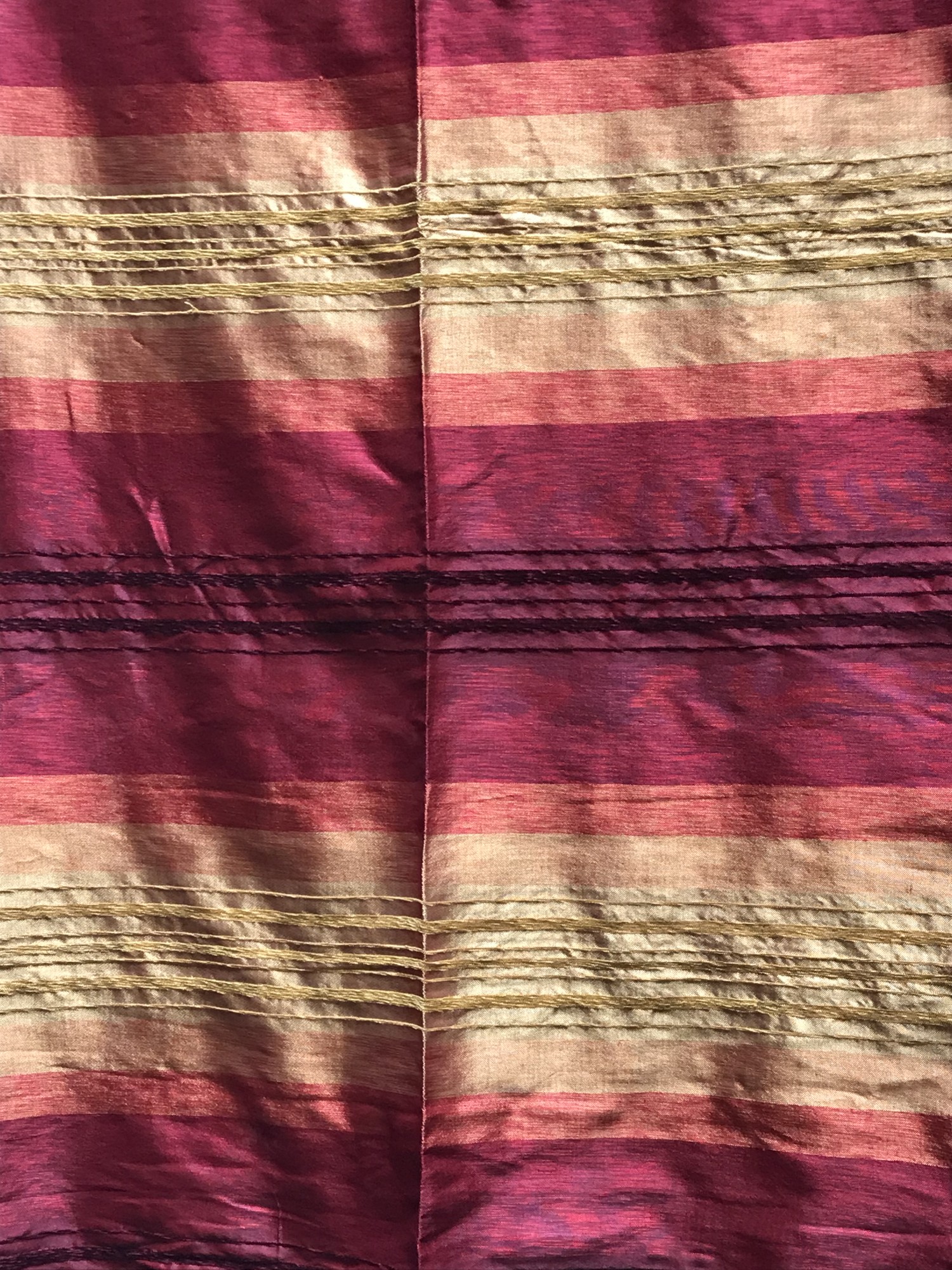 Decke aus Sabra 'Sunrise', rot, gelb, T 300 cm, B 200 cm von fischer's lagerhaus
