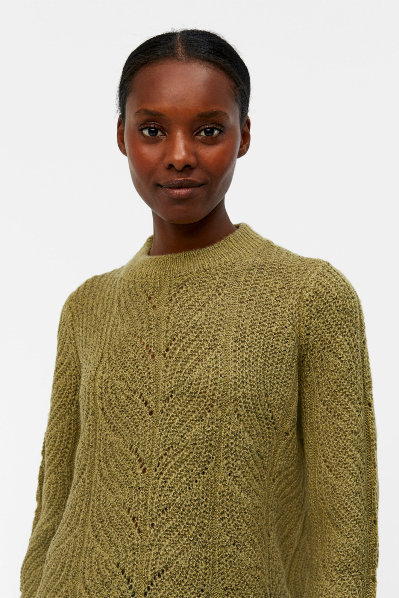 Camisa de malha trançada - Verde
