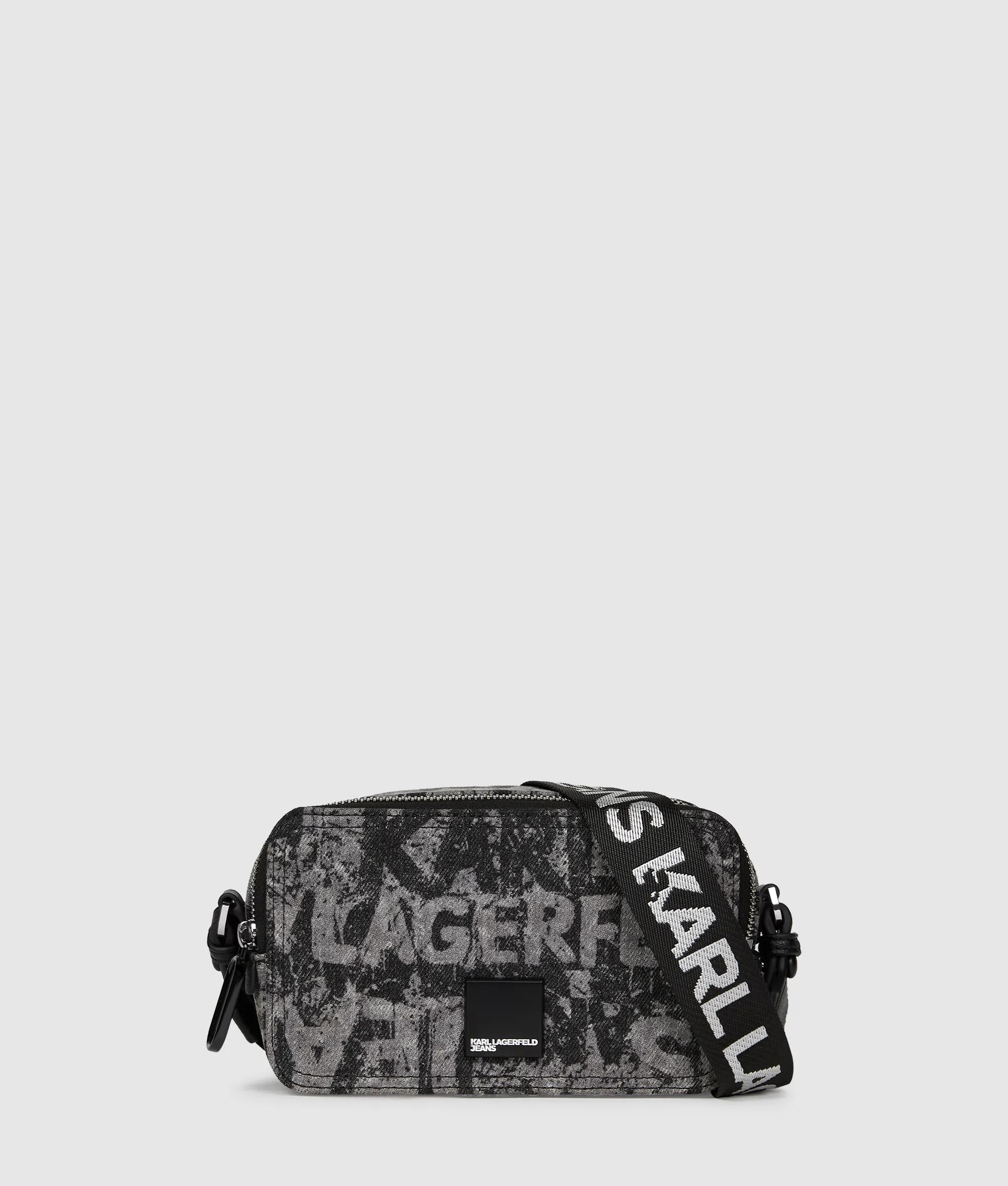 Denim cameratas met grafische print