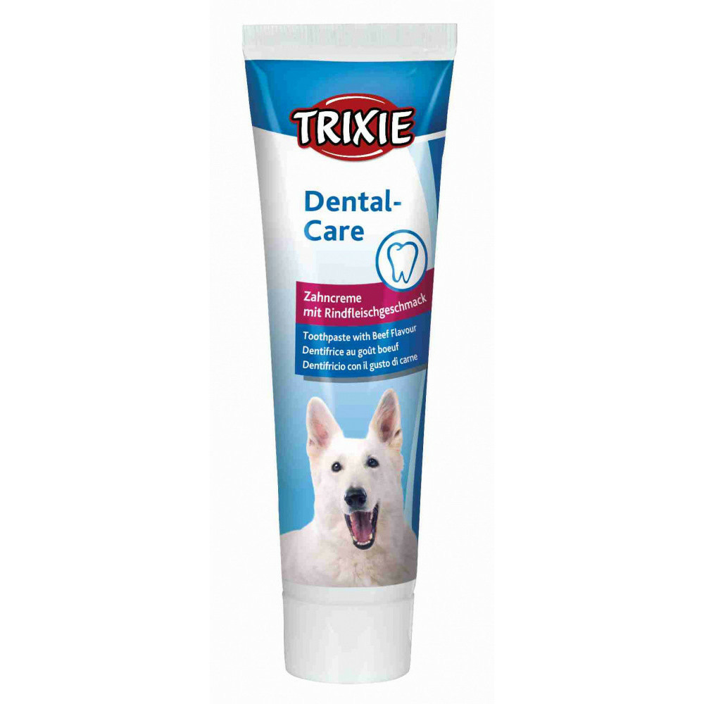 Dentifrice au goût bœuf 100g pour chien