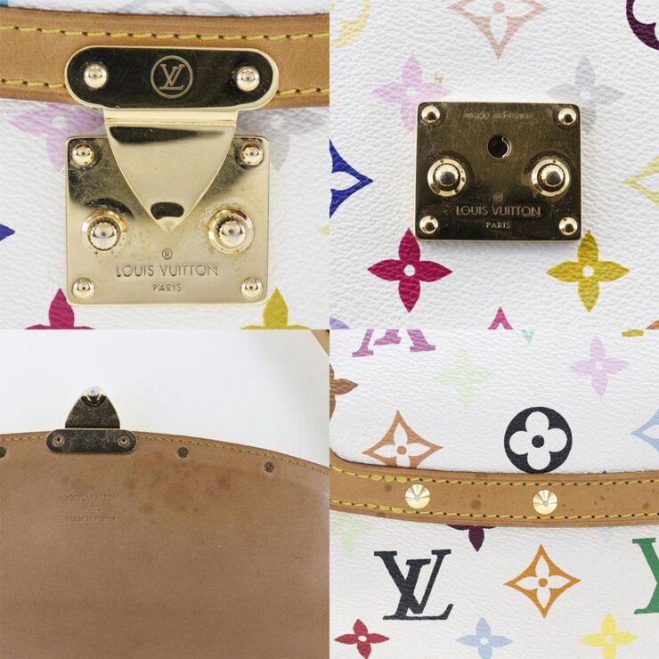 Louis Vuitton Vintage Louis Vuitton Sologne White