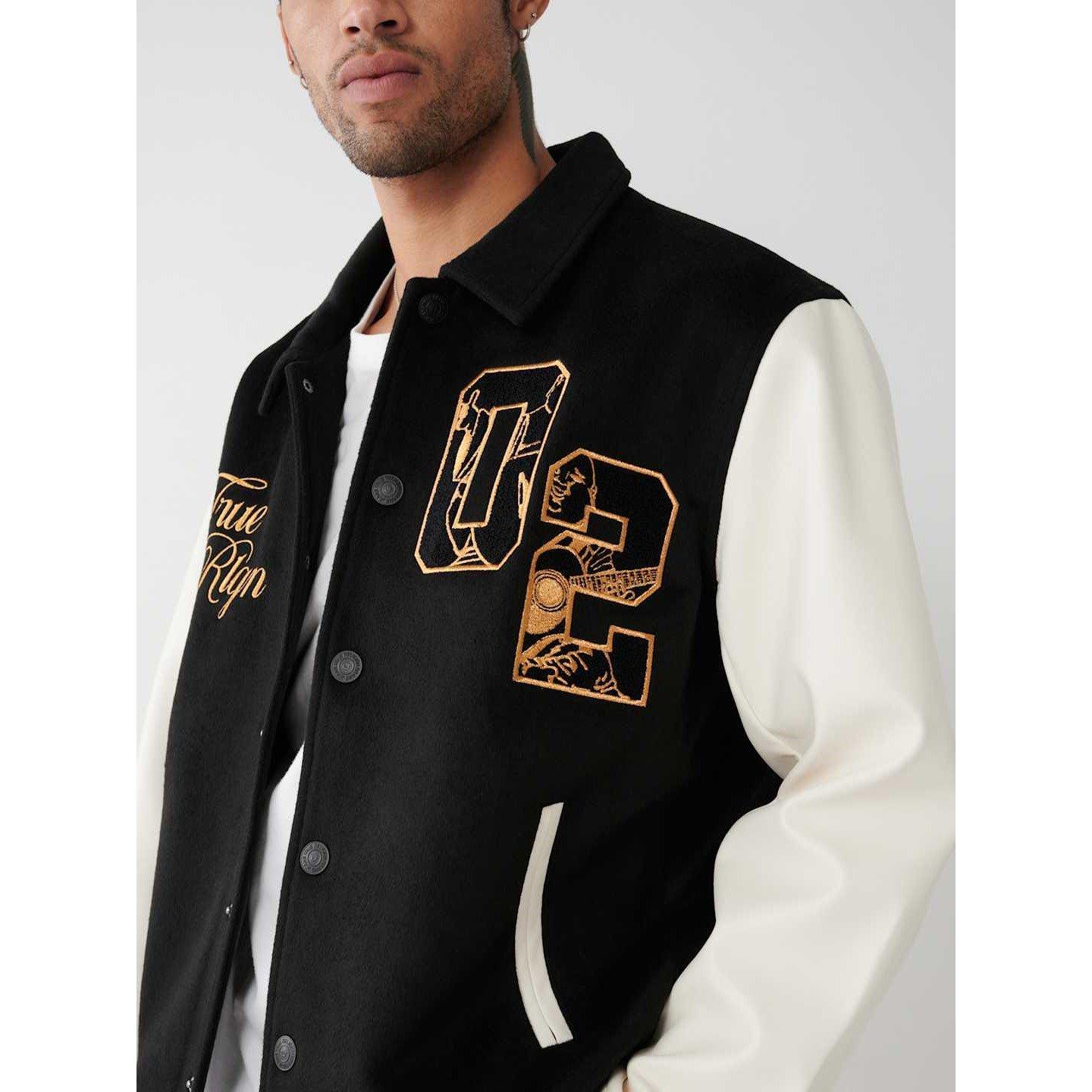 True Religion TR Varsity Jacket Mens