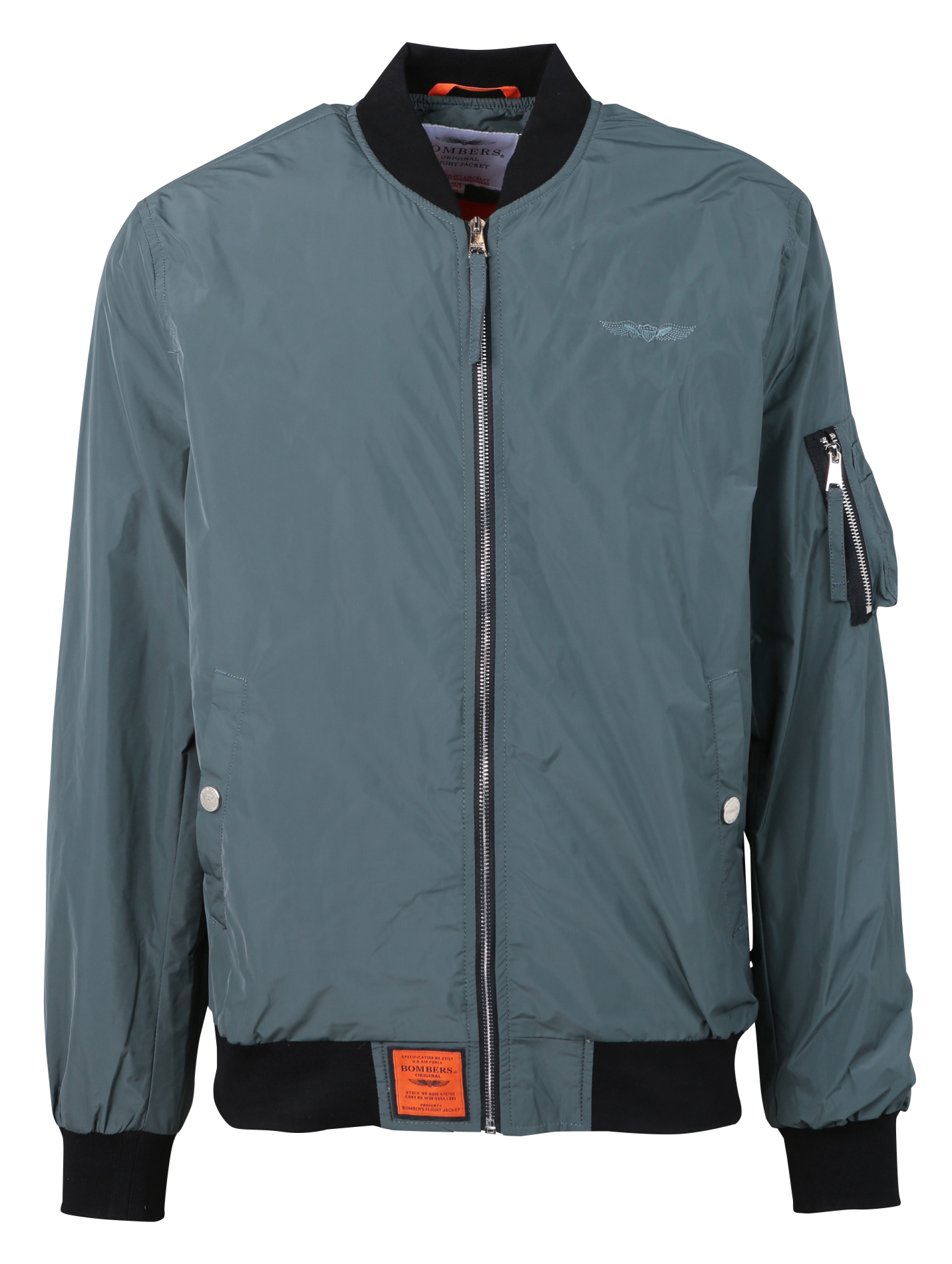 MA1 - Bomber col teddy regular-fit zippé | Vert
