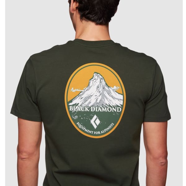 T-shirt escalade BLACK DIAMOND M BD MOUNTAIN BADGE SS TEE CYPRESS