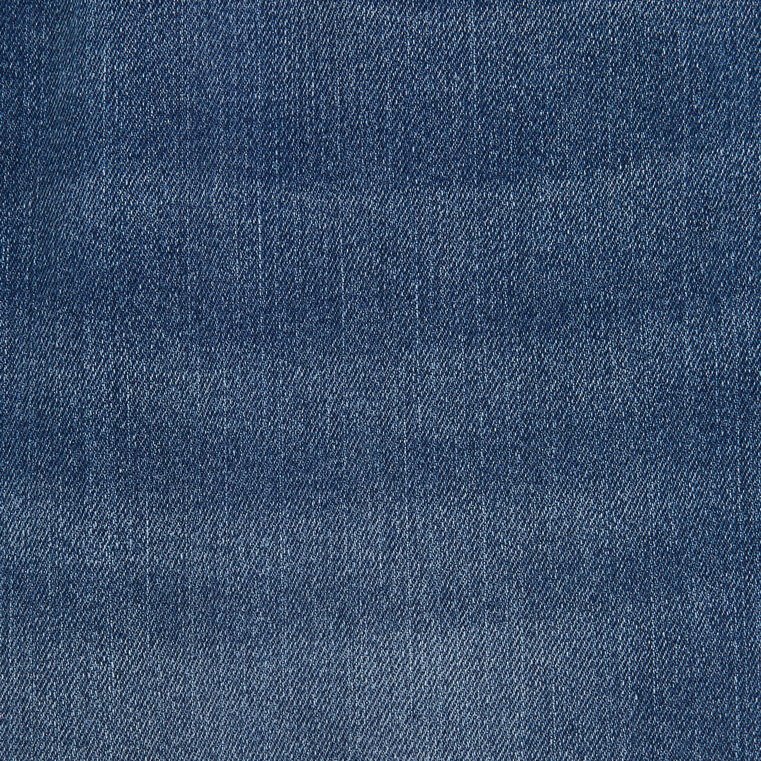 Jean regular en coton et polyester recyclés Bleu