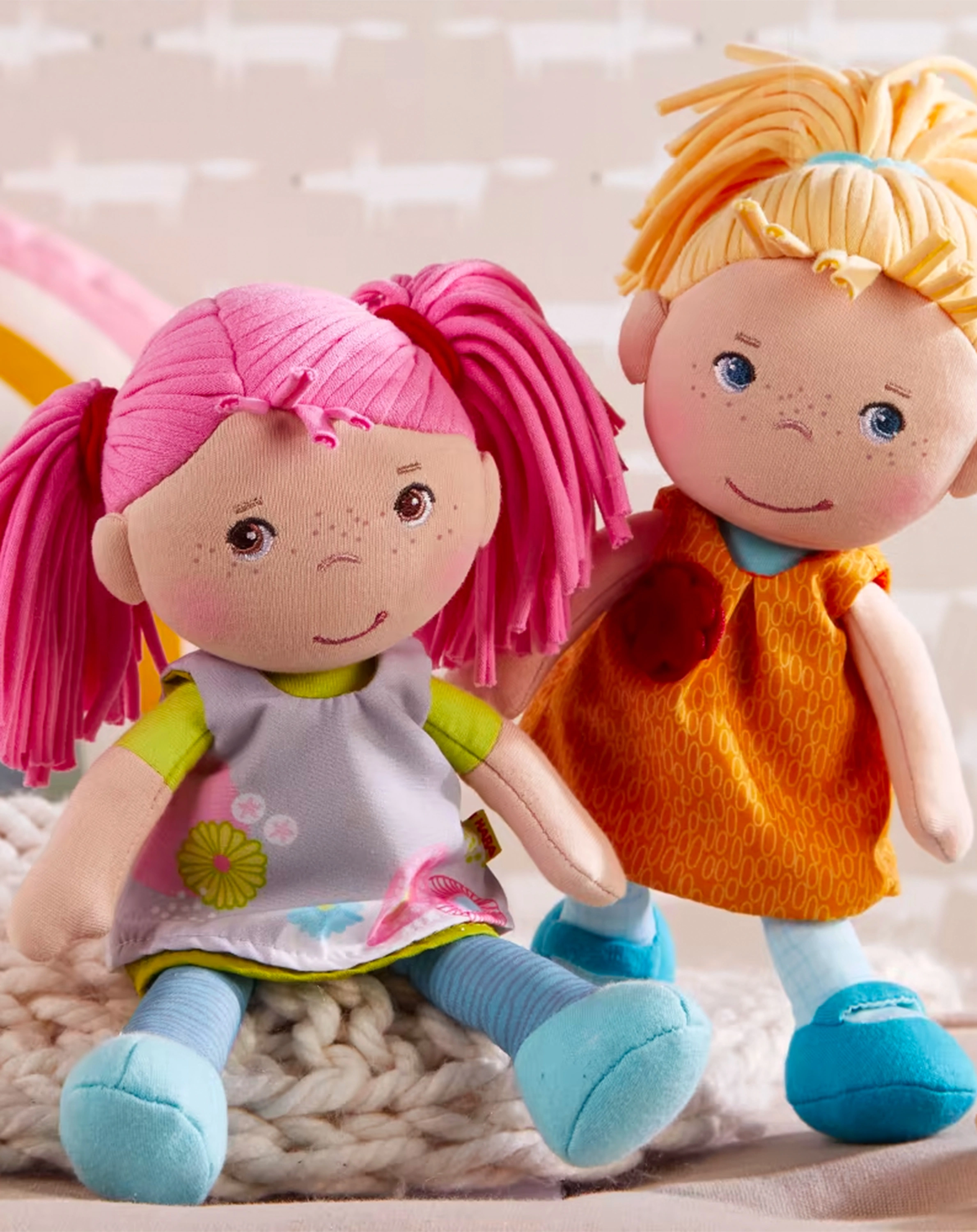 Stoff-Puppe JOLEEN (20 cm) in bunt