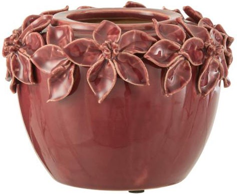 J-Line bloempot Bloem roze D 17 H 13 cm