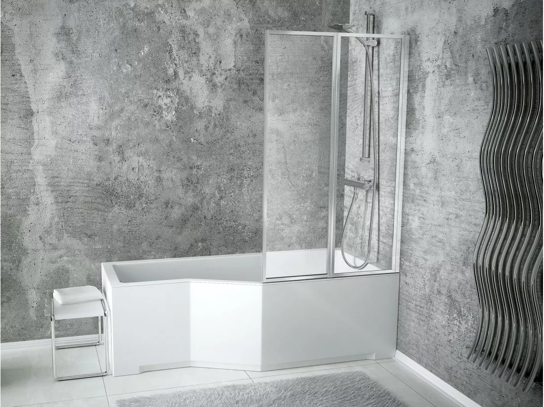 Pare baignoire CATRIX II - 2 volets 80,5x140 cm