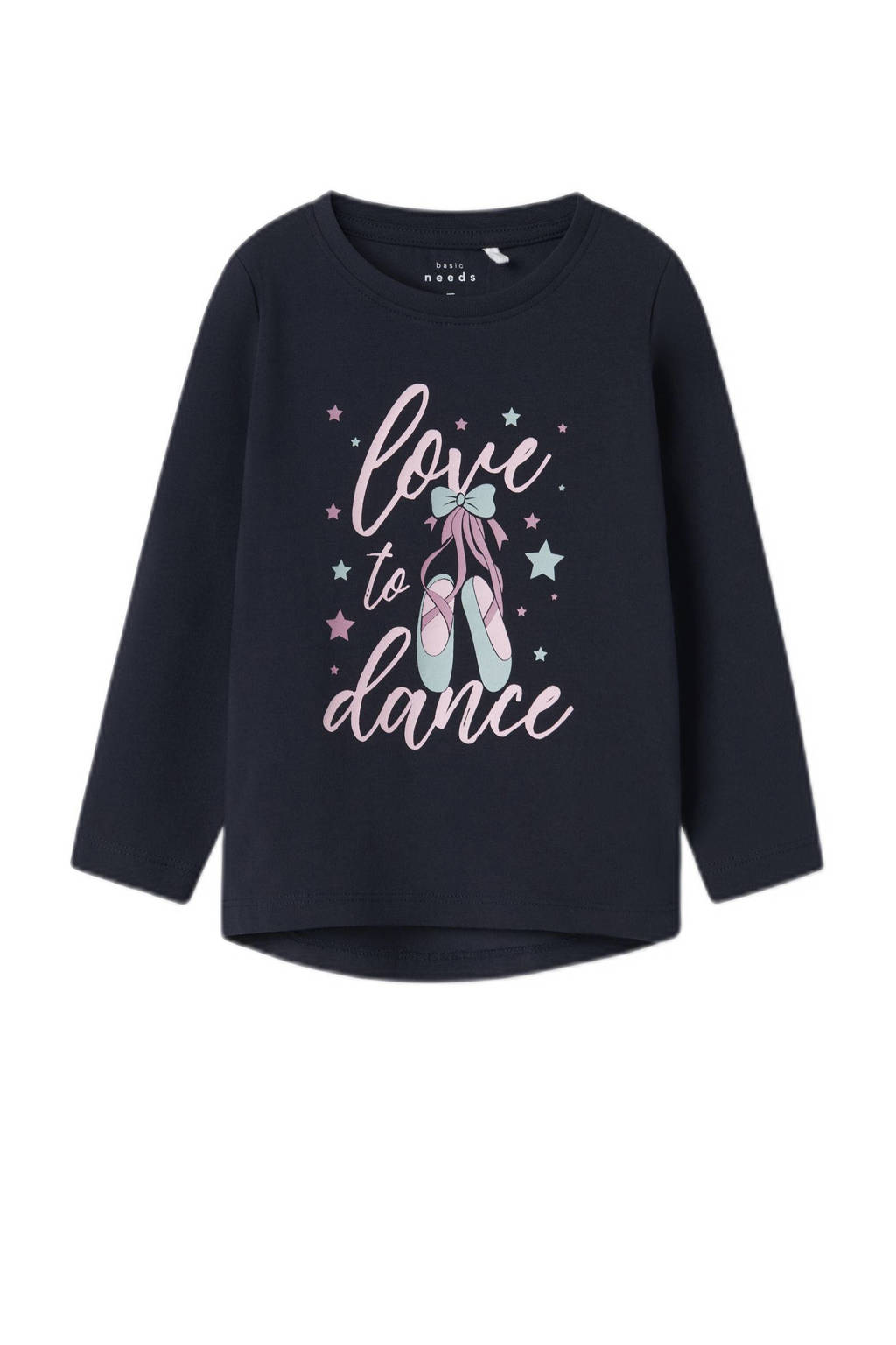 NAME IT longsleeve NMFVIX - set van 2 donkerblauw/wit