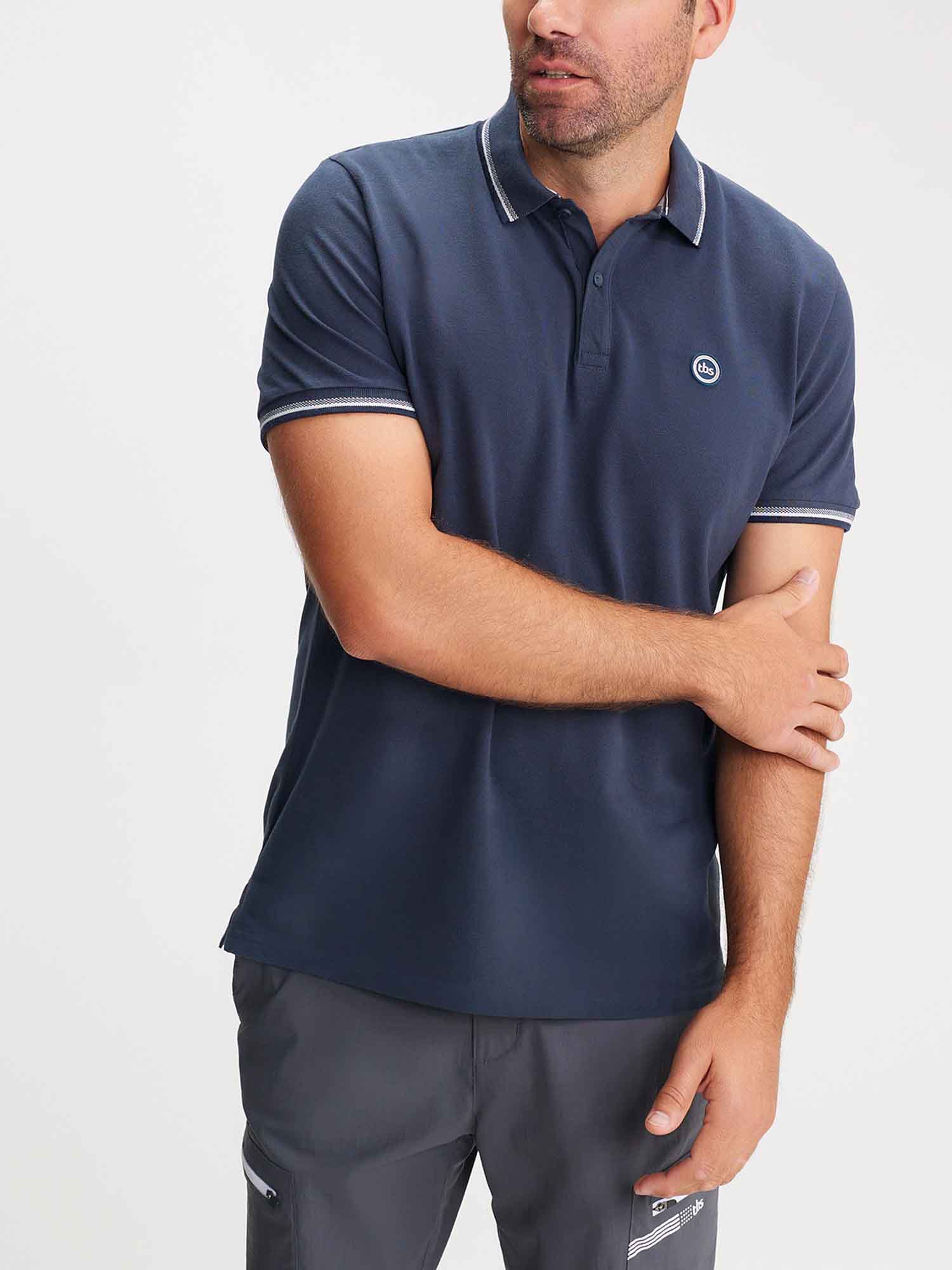 Polo Homme Coton Biologique Marine
