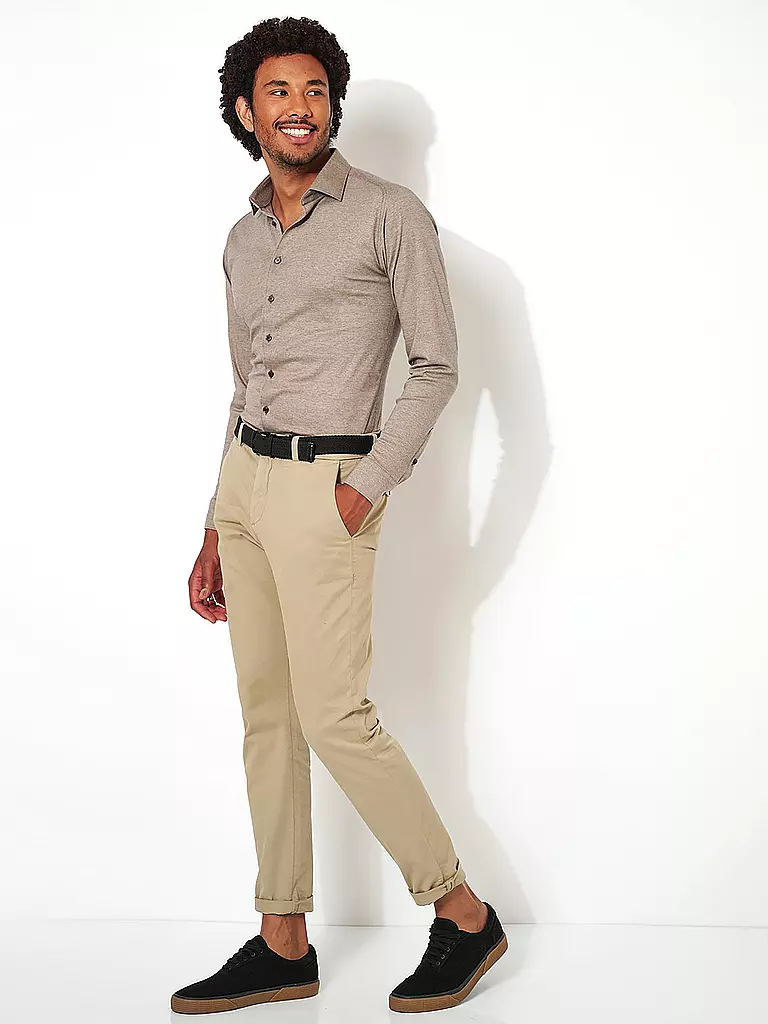 DESOTO Jerseyhemd beige