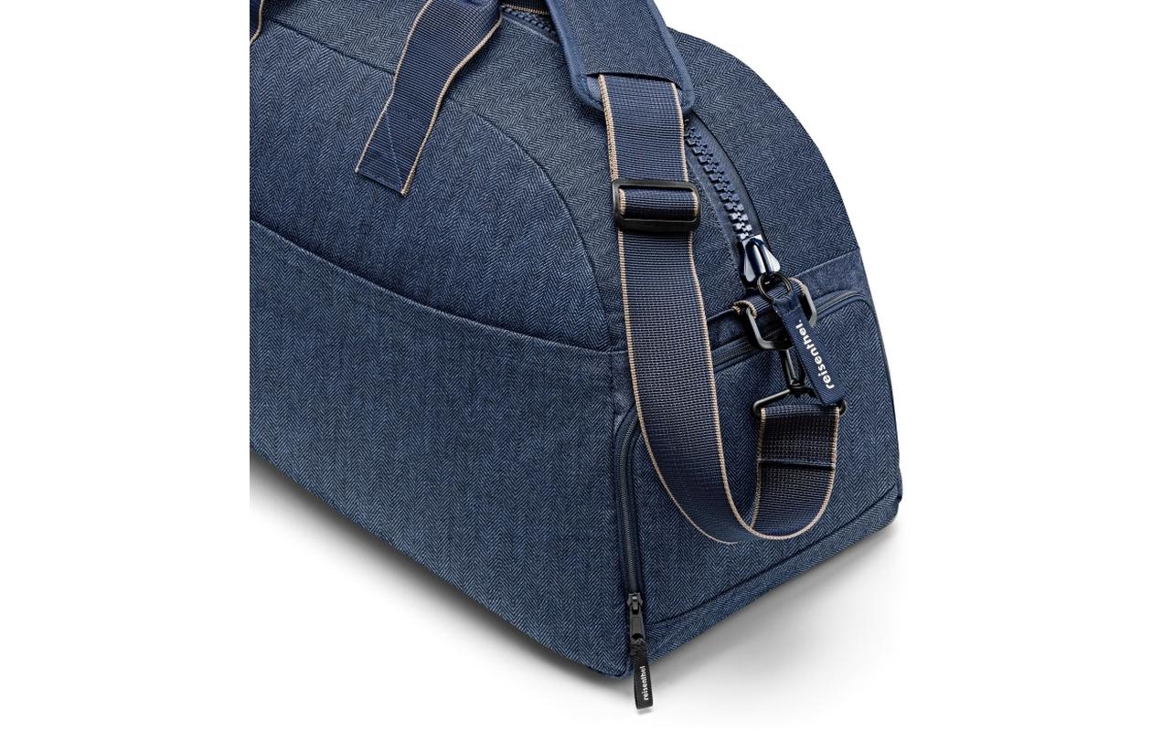 Reisetasche Overnighter Plus Herringbone Dark BlueReise- und Sporttasche aus recyceltem Material