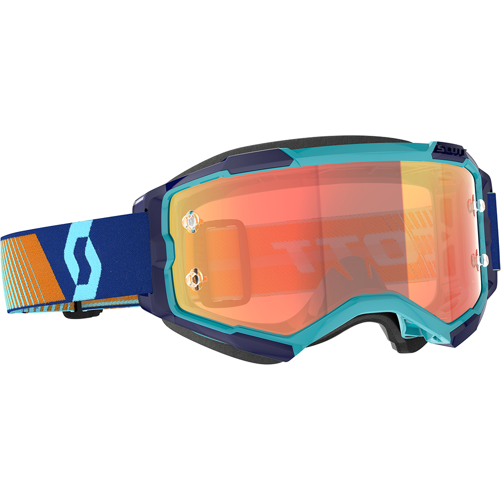 Scott - Masque Fury Turquoise / Bleu / Orange