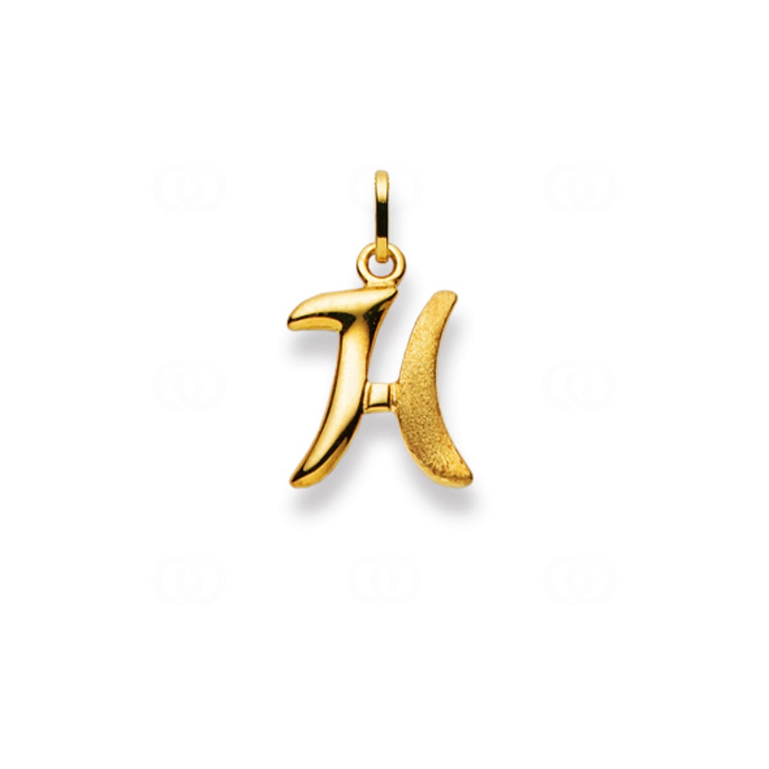 Anhänger 750/18 K Gelbgold Buchstabe H