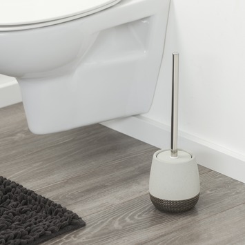 Sealskin Toiletborstel met houder Braid Lichtgrijs