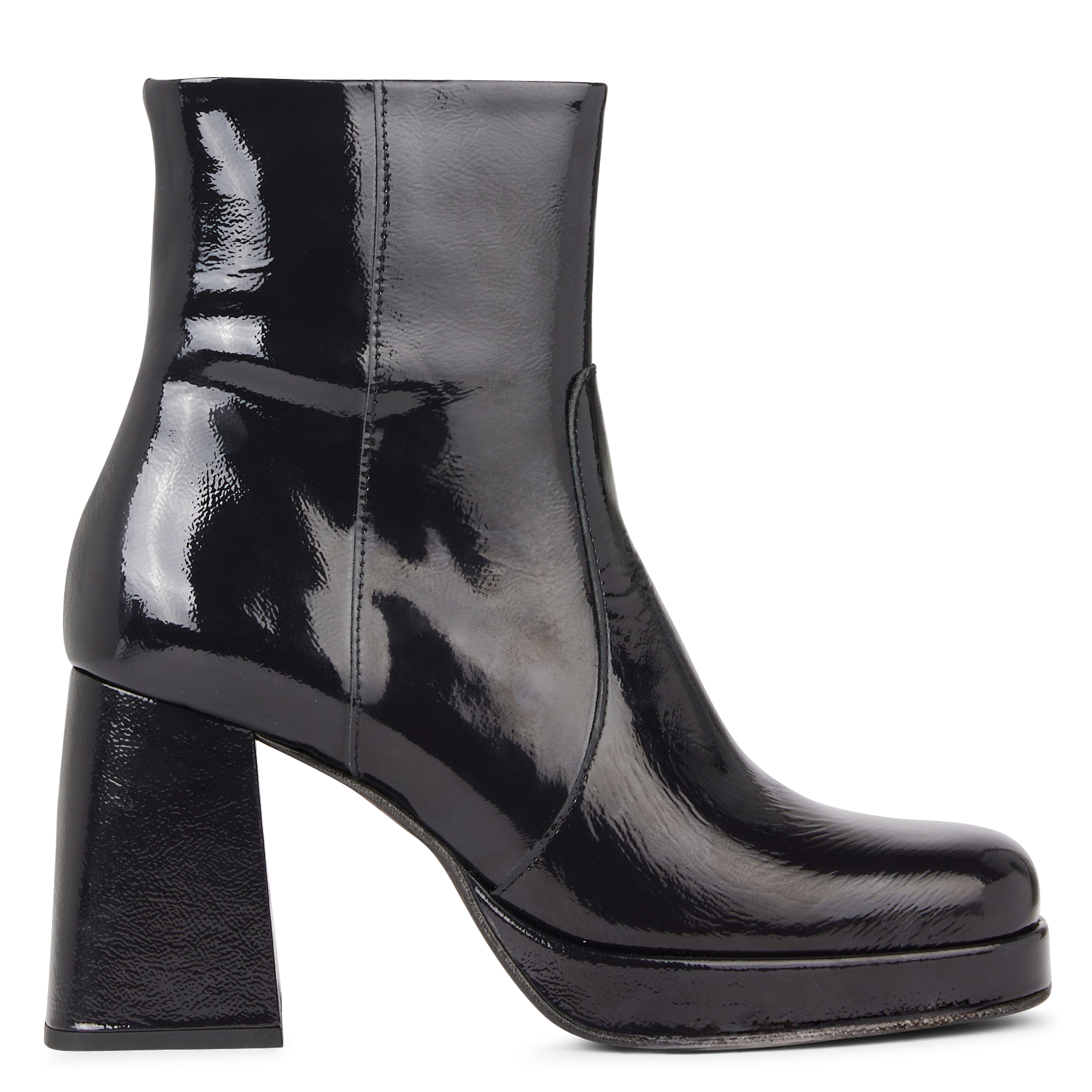 Bottines en cuir venis | Bleu