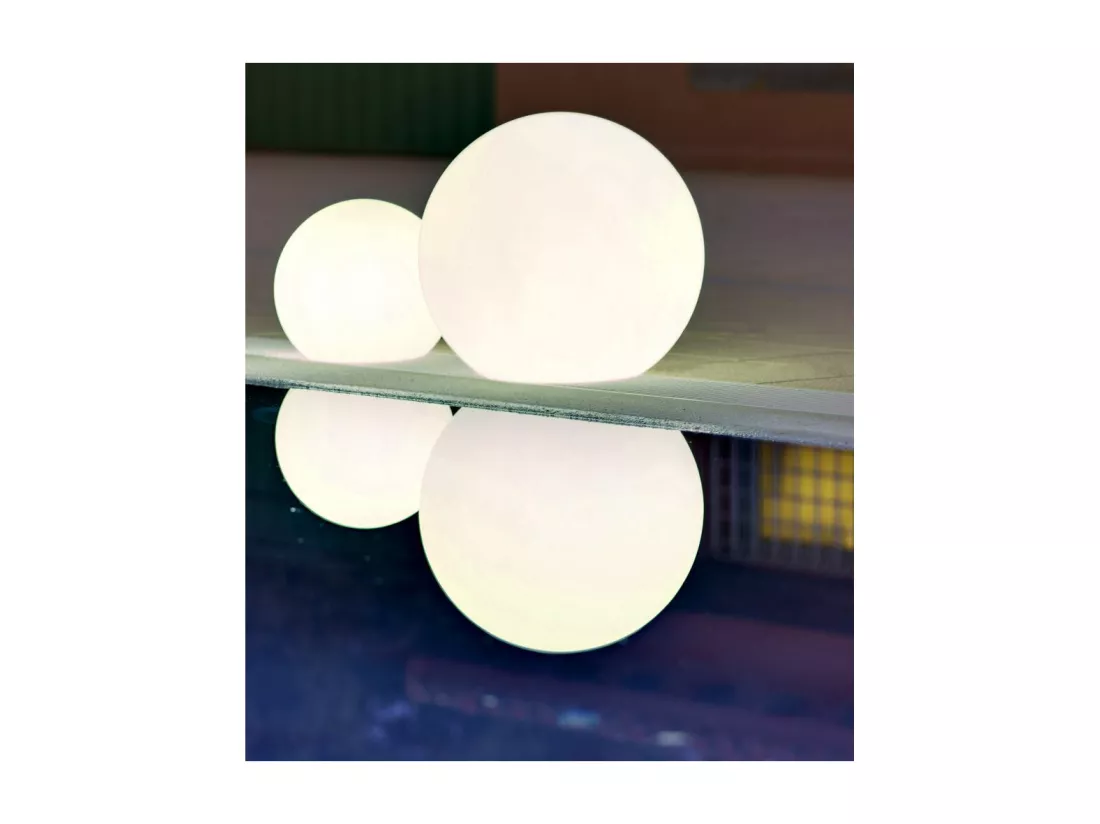 Boule lumineuse extérieure Buly 60 cm Recharge solaire + batterie rechargeable