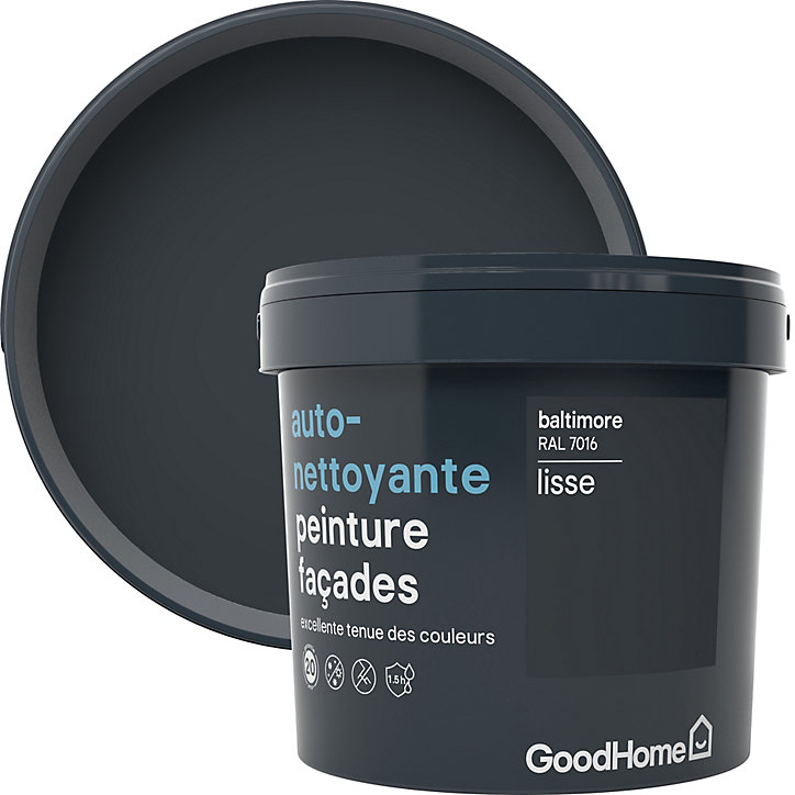 Peinture extérieure façade autonettoyante Premium GoodHome baltimore 5L
