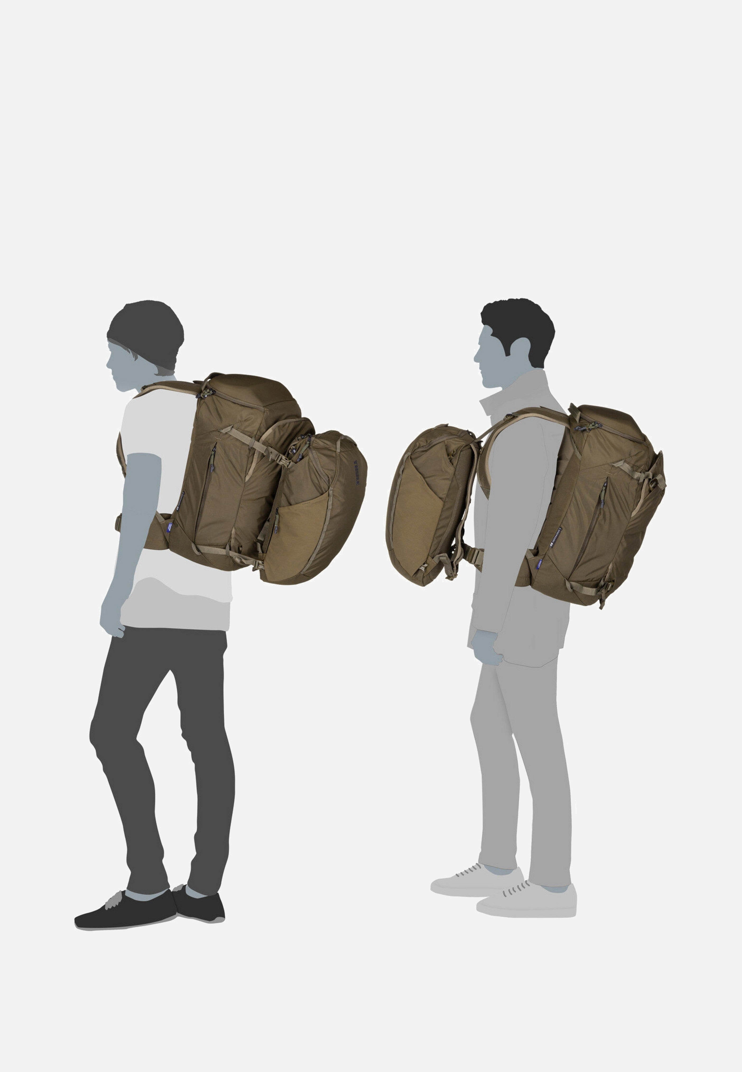 Landmark Travel 60L Deep Khaki - Reiserucksack
