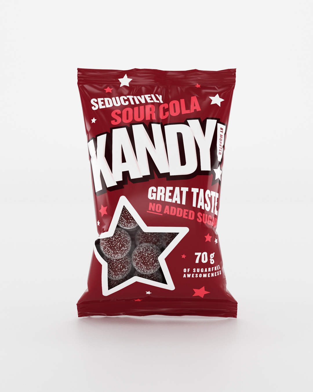 KANDY! Sour Cola 3x70g - Sukkerfritt godteri