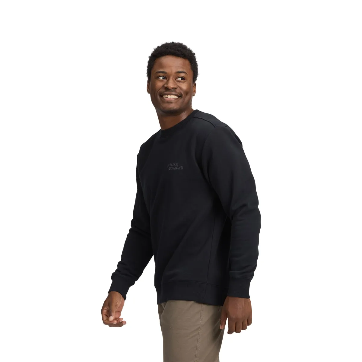 Black Diamond M Mini Stacked Crewneck Black