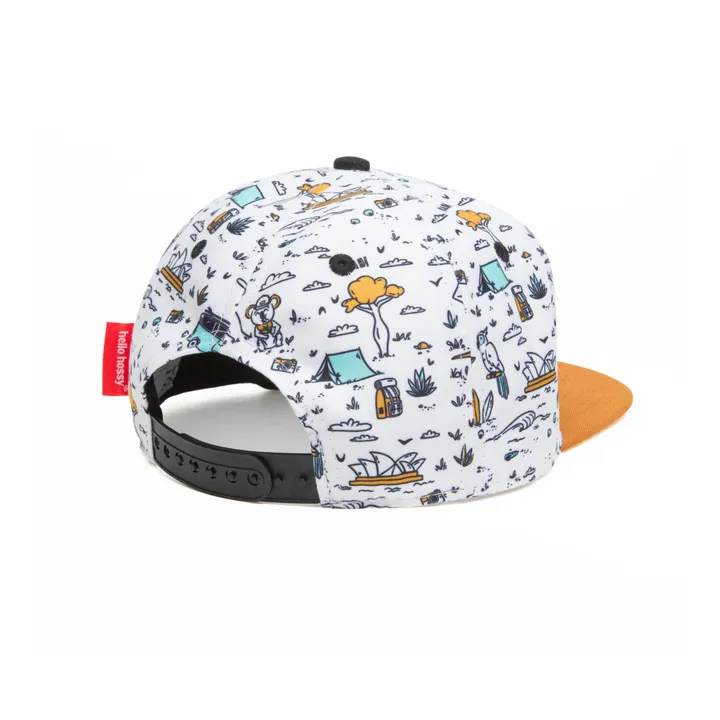 Hello Hossy Casquette Visière Plate | Blanc